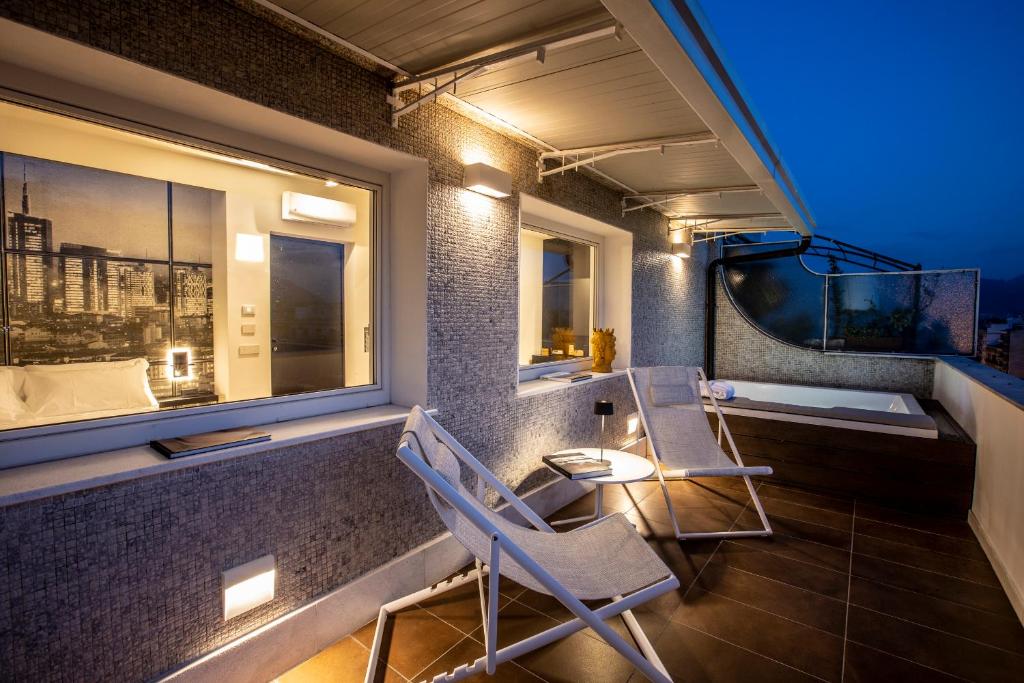 Vasca Idromassaggio in Terrazza Miceli Exclusive Suite Palermo